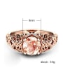 thumb Copper With Cubic Zirconia Delicate Round Band Rings 2