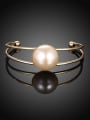 thumb 18K Gold Plated Artificial Pearl Bangle 3