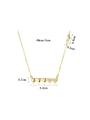 thumb Pure silver 18K-gold plated heart mirco-inlay AAA Zricon Necklace 3