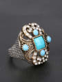 thumb Retro style Ethnic Hollow Resin Crystals Alloy Ring 2