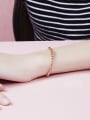 thumb Women Rose Gold Plated Twist Rope Bracelet 1