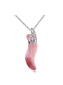 thumb Simple Shiny austrian Crystal Pendant Alloy Necklace 0