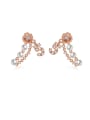 thumb Copper With Artificial Pearl Personality Monogrammed Drop Earrings 0