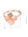 thumb Elegant Square Shaped Opal Women Ring 1