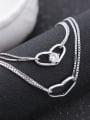 thumb Heart Accessories Zircon Double Chain Bracelet 2