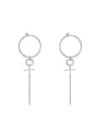 thumb Personality Platinum Plated Key Shaped Earrings 0