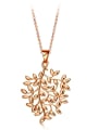 thumb Rose Gold  Plated Leaves-shape Fashion Drop Earrings 1