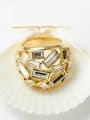 thumb 18K Gold Plated Crystal Statement Ring 2