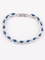 thumb Leaves  Fresh Zircon Elegant Stylish Anti-allergic Bracelet 1