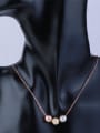 thumb Women Fashionable Three Color Beads Necklace 3