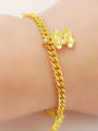 thumb Fashionable 24K Gold Plated Letter X Shaped Bracelet 1