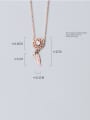thumb 925 Sterling Silver With Gold Plated Punk Hollow Irregular Necklaces 3