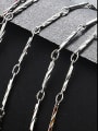 thumb Copper Alloy White Gold Plated Simple style Single Chain Necklace 1
