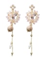 thumb Alloy With Rose Gold Plated Trendy Chain Drop Earrings 3