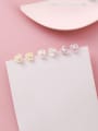 thumb Alloy With Platinum Plated Cute Colored  Shell Artificial Pearl Shell flower 6 piece earrings 2