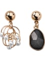 thumb Alloy With Champagne Gold Plated Fashion Geometric Drop Earrings 2