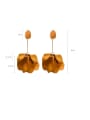thumb Alloy With Gold Plated Personality Flower Drop Earrings 3