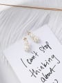 thumb Alloy With Gold Plated Cute Flower Imitation Pearl Stud Earrings 3