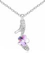 thumb Personalized High-heeled Shoes Pendant austrian Crystals Necklace 1