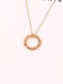 thumb Round Pendant Fashion Clavicle Necklace 2