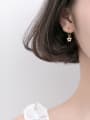 thumb Sterling silver  zirconium cute star earrings 1