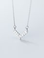 thumb 925 Sterling Silver With Cubic Zirconia Simplistic Geometric Necklaces 2