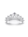 thumb Copper inlaid AAA zircon classic crown bride hair accessories 0