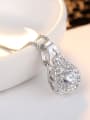 thumb Fashion Shiny Cubic Zirconias Water Drop Necklace 2