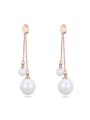 thumb Fashion Imitation Pearls Alloy Drop Earrings 0