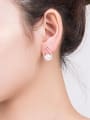 thumb 2018 Freshwater Pearl Water Drop shaped stud Earring 1