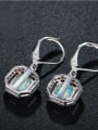 thumb Geometric Shaped Opal Stones Classical Hook Earrings 1