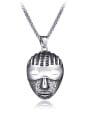thumb Stainless Steel With Antique Silver Plated Personality  Pharaoh mask  Necklaces 0