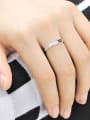 thumb 925 Sterling Silver  Simplistic Heart Lovers Free Size  Rings 2