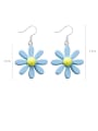 thumb Alloy With Platinum Plated Cute Flower Hook Earrings 3