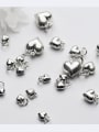 thumb 925 Sterling Silver With Silver Plated Trendy Heart Charms 2
