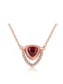 thumb Triangle Shaped Rose Gold Plated Women Necklace 0