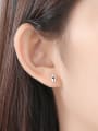 thumb 925 Sterling Silver WithCubic Zirconia Cute Heart Stud Earrings 1