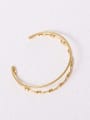 thumb Titanium With Gold Plated Simplistic Multi-layer Twist Free Size Bangles 2