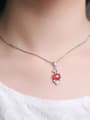 thumb Rabbit Rabbit Red Garnet Zircons Pendant 1