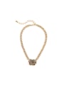 thumb Gold Plated Flower-shape Pendant Women Necklace 0