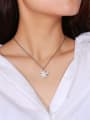 thumb Stainless Steel With Platinum Plated Personality Irregular Necklaces 1