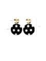thumb Alloy With Imitation Gold Plated Fashion Round Chandelier Earrings 3