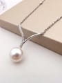 thumb Freshwater Pearl V shaped Necklace 0