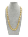 thumb Luxury Gold Plated Oval Shaped Necklace 1