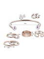 thumb Alloy Rose Gold Plated Simple style Jewelry Set 2