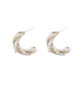 thumb Alloy With Imitation Gold Plated Simplistic Irregular Stud Earrings 0