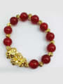 thumb Red Stones Gold Plated Bracelet 0