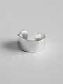 thumb 925 Sterling Silver With Silver Plated Simplistic Clip On Earrings 0