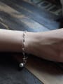 thumb 925 Sterling Silver With Silver Plated Simplistic Circle chain Bracelets 1