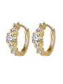 thumb Fashion Cubic Zirconias Copper Earrings 0